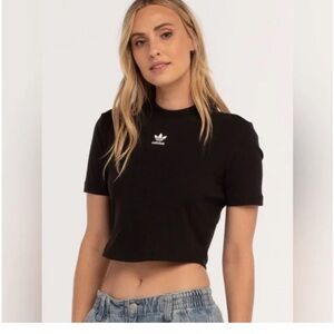 Adidas Originals Black Crop Top